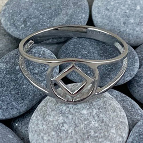 Stainless Steel Narcotics Anonymous Ring